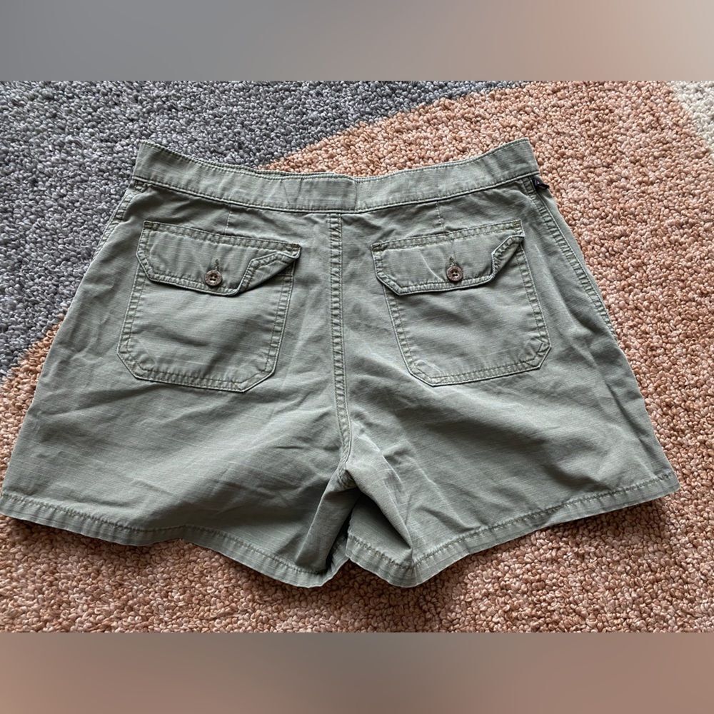Y2K Polo Jeans Co Ralph Lauren Military Style Army Green Women’s Shorts 6 VTG - Picture 7 of 8